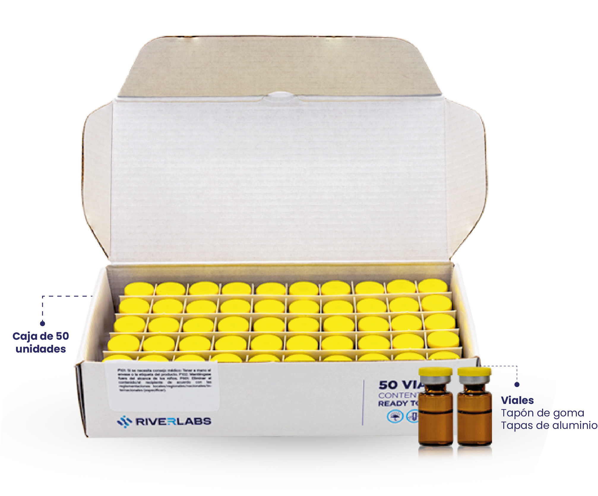 Kit de viales para análisis de agua y bebidas